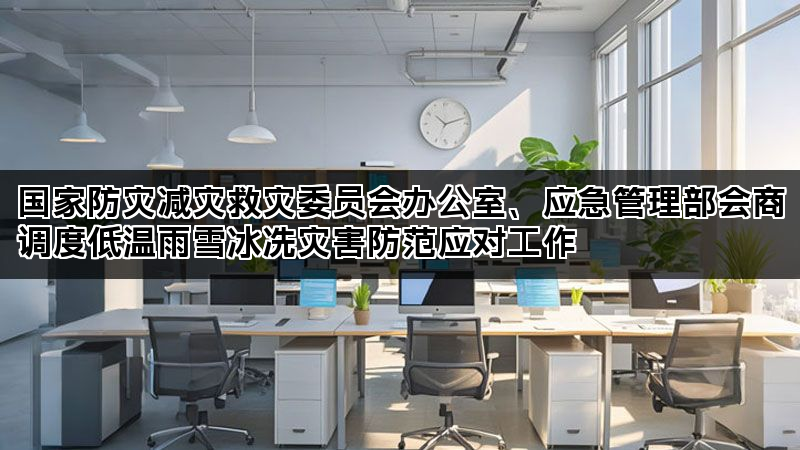 国家防灾减灾救灾委员会办公室、应急管理部会商调度低温雨雪冰冻灾害防范应对工作 国家防灾减灾救灾委员会办公室、应急管理部会商调度低温雨雪冰冻灾害防范应对工作