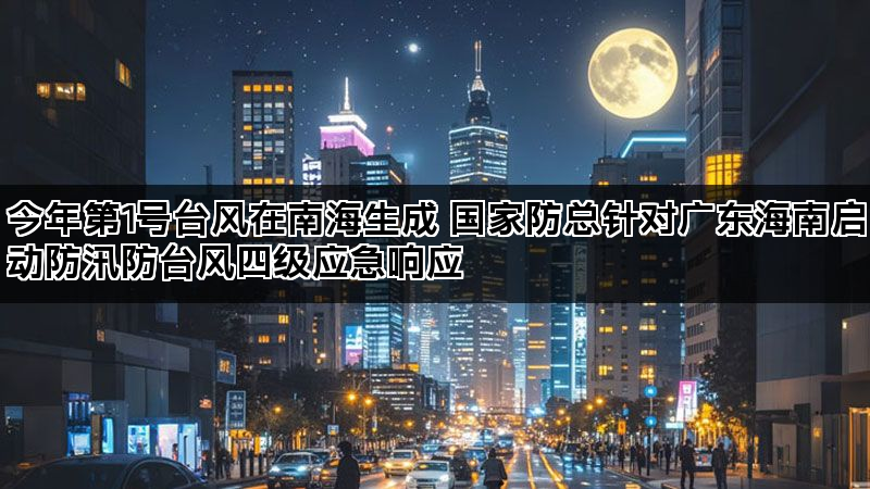 今年第1号台风在南海生成 国家防总针对广东海南启动防汛防台风四级应急响应 今年第1号台风在南海生成 国家防总针对广东海南启动防汛防台风四级应急响应