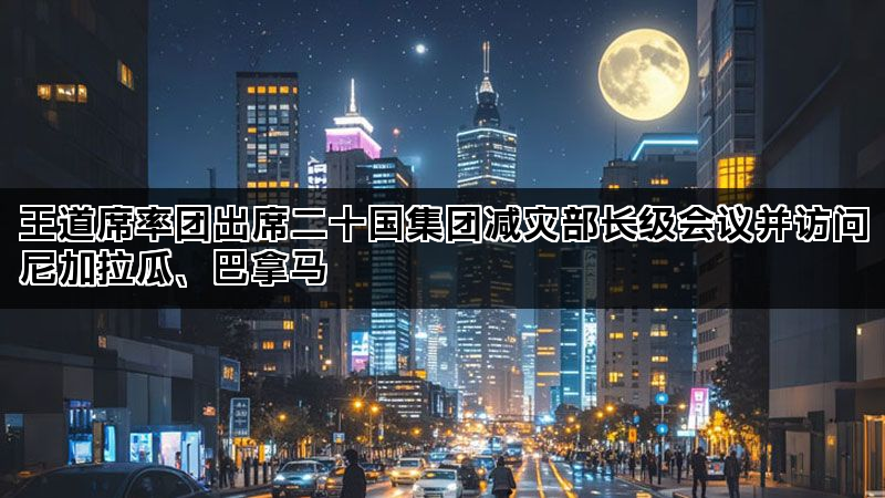 王道席率团出席二十国集团减灾部长级会议并访问尼加拉瓜、巴拿马 王道席率团出席二十国集团减灾部长级会议并访问尼加拉瓜、巴拿马