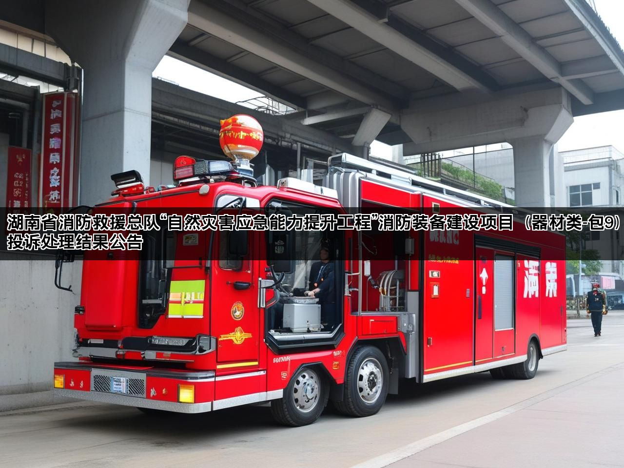 湖南省消防救援总队“自然灾害应急能力提升工程”消防装备建设项目(器材类-包9)投诉处理结果公告