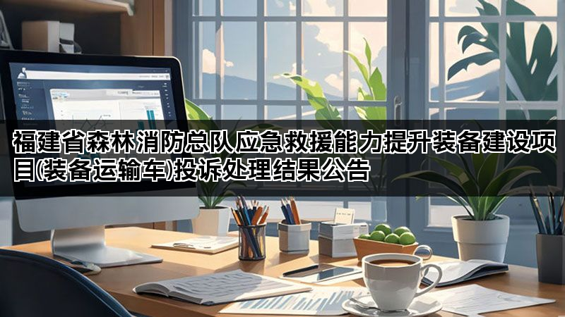 福建省森林消防总队应急救援能力提升装备建设项目(装备运输车)投诉处理结果公告